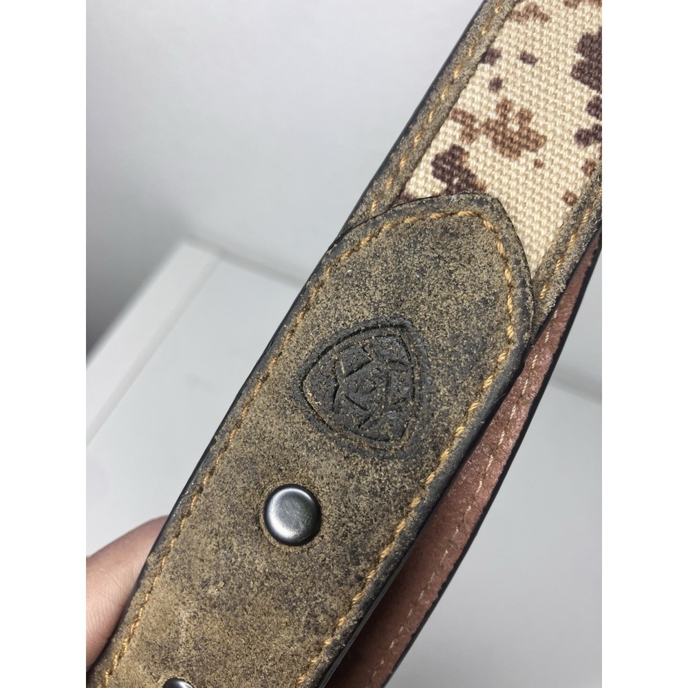 Ariat Kids American Flag Belt Buckle & Digital Camo Strap Aged Bark Boys 20 In - Picture 11 of 11